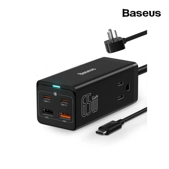 Baseus Gan5 Pro 2C+U 65W - Black Şarj Adaptörü