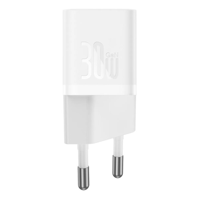 Baseus Gan5 Mini Fast Charger Pd 30W-Beyaz