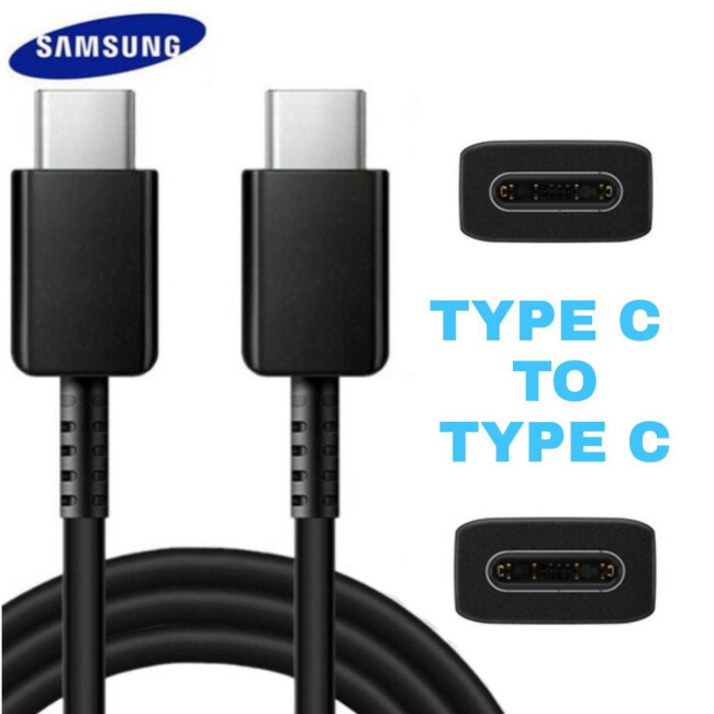 Samsung Usb Kablo Type-C To Type-C (1M)  Siyah (Samsung Türkiye Garantili)